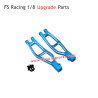 FS RACING 1/8 Scale Tank Atom Upgrade Parts Front Upper Swing Arm Blue