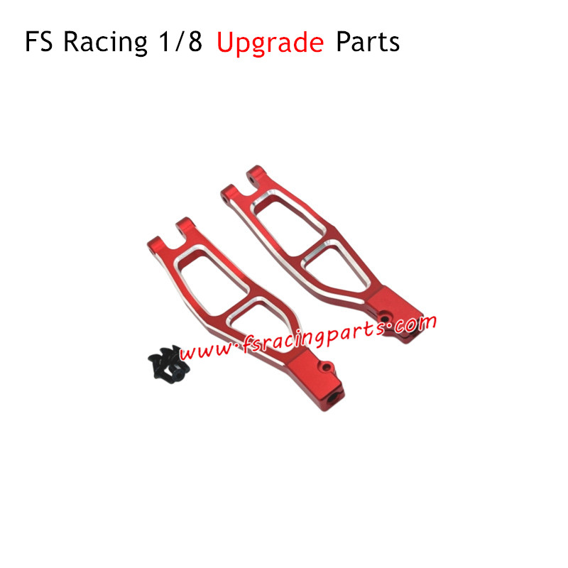 FS RACING 1/8 Scale Tank Atom Upgrade Parts Front Upper Swing Arm Red