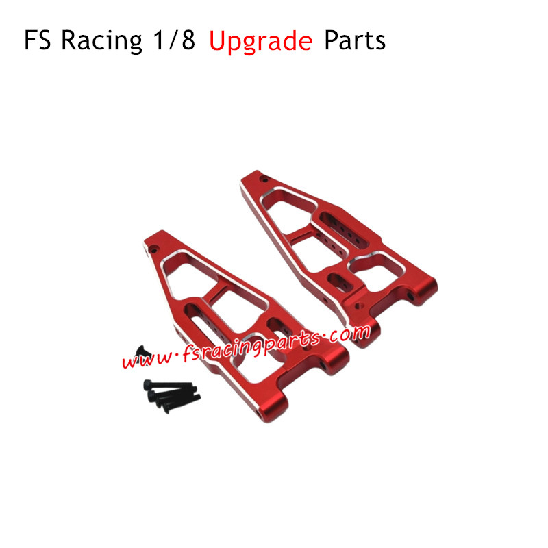 FS RACING 1/8 Scale Atom Shark Upgrade Parts Front Lower Swing Arm Red