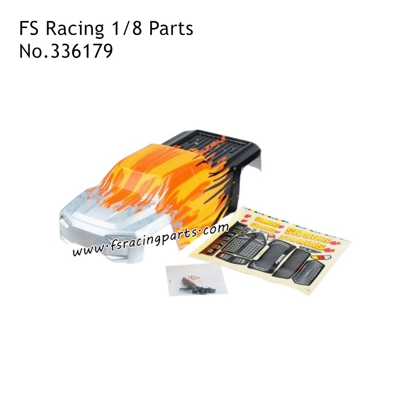 Car Shell Gold 336179 Parts for FS RACING 1/8 Scale Shark RC Car