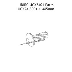 UDIRC UCX2401 Parts 1.4x5mm PM Hexagon Socket Button Head Machine Screw UCX24-S001
