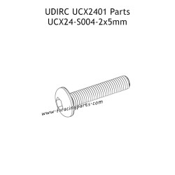 UDIRC UCX2401 Parts 2x5mm PM Hexagon Socket Button Head Machine Screw UCX24-S004