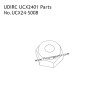 UDIRC UCX2401 Parts Hex Flanged Nylon Lock Nut UCX24-S008