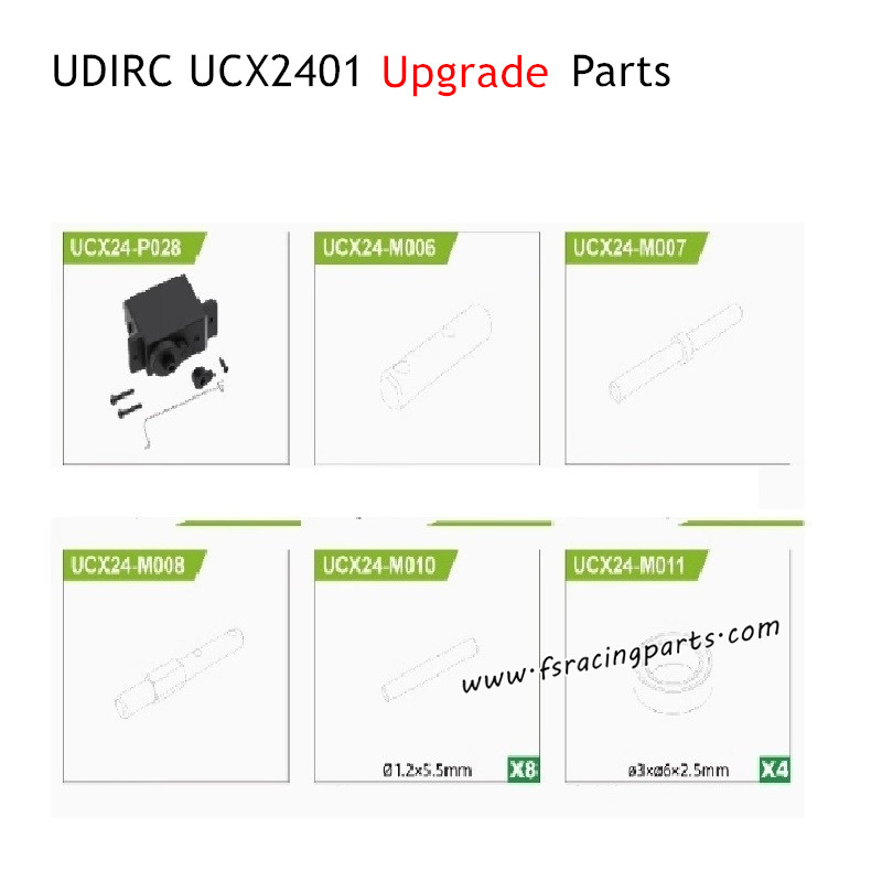 UDIRC UCX2401 Upgrade Parts Center Gearbox Kit