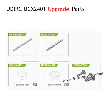 UDIRC UCX2401 Upgrade Parts Rear Axle Kit