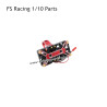 FSR RACING 1/10 Scale RC Truck Parts Dual Motor Fan for 4985-1717 Motor Red