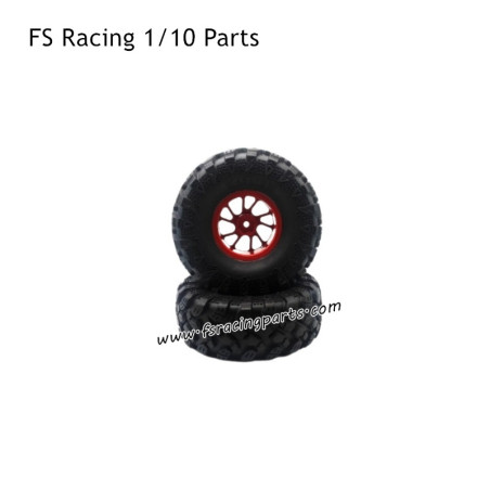 FS RACING 1/10 Scale Climber Truck Parts 118mm Wheels Red