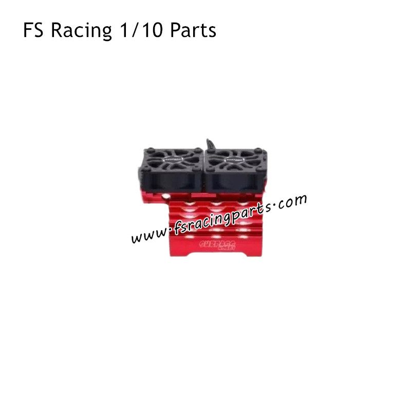 FS RACING 1/10 Scale High Speed Racing Car Parts 55/56/58mm Dual Fan Red