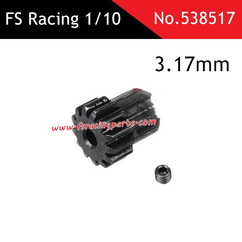 FS RACING 1/10 Desert  RC Car Upgrade Parts 3.17mm Motor Gear 538517