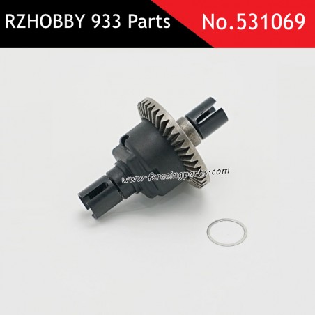 RZHOBBY WRC9 933 RC Car Parts Front Straight Axle Differential Assembly 531069