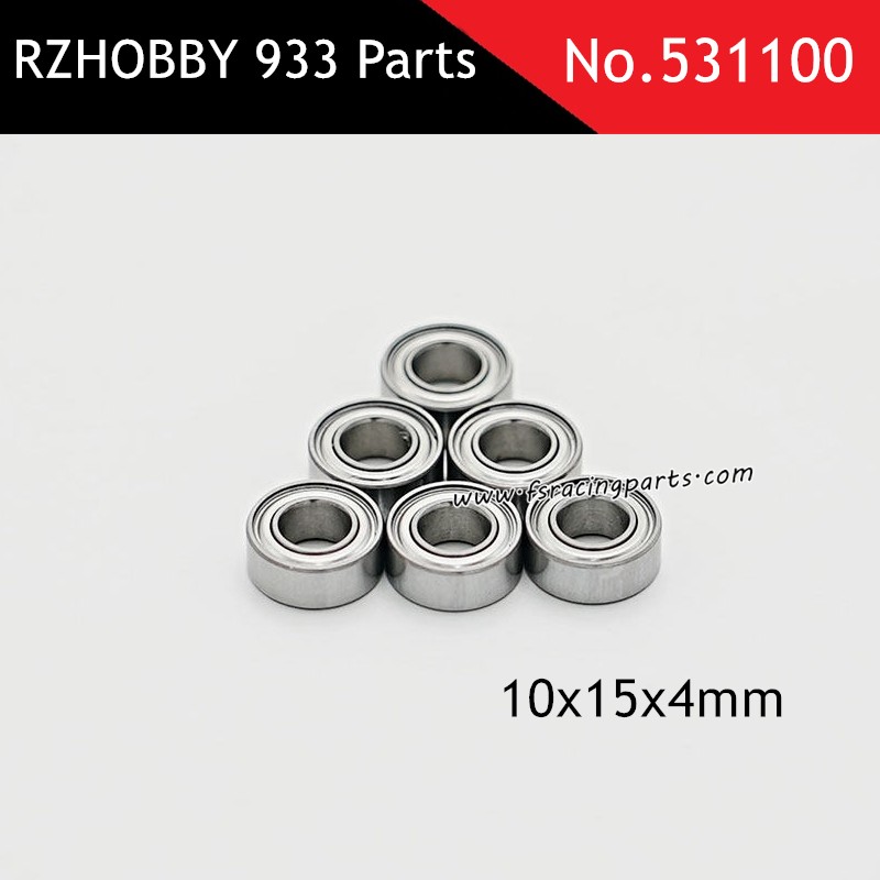 RZHOBBY WRC9 933 RC Car Parts 4x8x3.6mm Ball Bearings 531100
