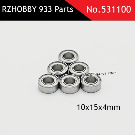 RZHOBBY WRC9 933 RC Car Parts 4x8x3.6mm Ball Bearings 531100
