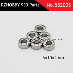 RZHOBBY WRC9 933 RC Car Parts 5x10x4mm Ball Bearings 582005