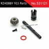 RZHOBBY WRC9 933 RC Car Parts Rear Bevel Gear Cup Assembly 531121