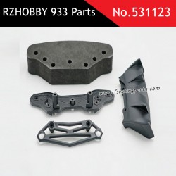 RZHOBBY WRC9 933 Parts Front and Rear Bumper Assembly 531123