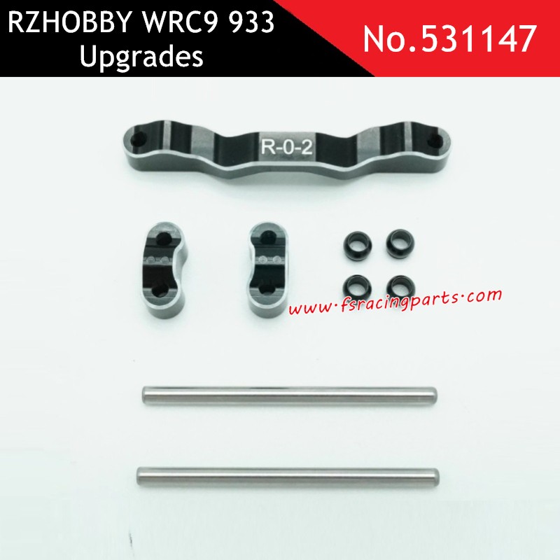 CNC rear knuckle black upgrade part for RZHOBBY WRC9 933 531147