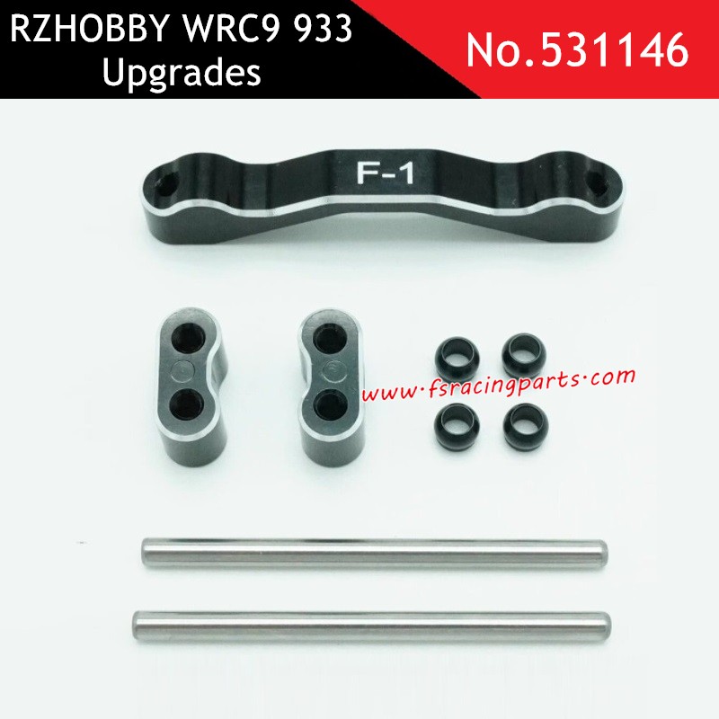 CNC front knuckle black upgrade part for RZHOBBY WRC9 933 531146