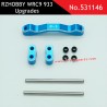 CNC front knuckle blue upgrade part for RZHOBBY WRC9 933 531146