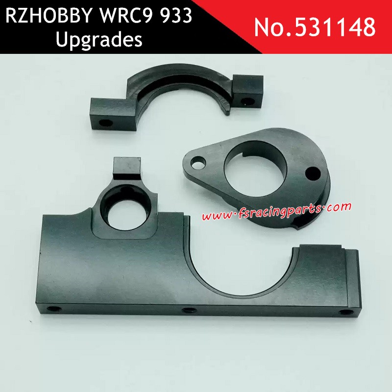 CNC metal motor mount black upgrade part for RZHOBBY WRC9 933 531148