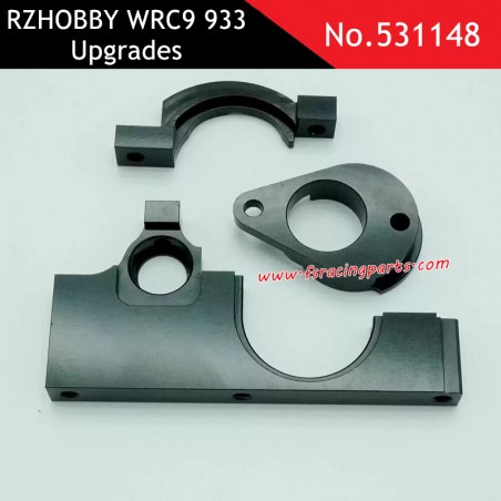 CNC metal motor mount black upgrade part for RZHOBBY WRC9 933 531148
