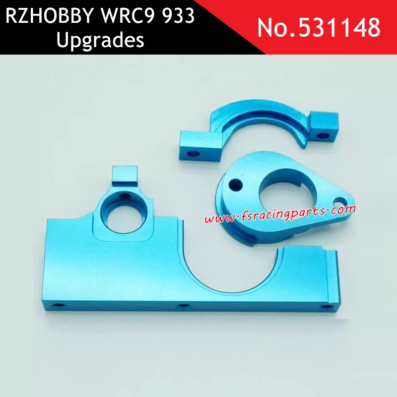 CNC metal motor mount blue upgrade part for RZHOBBY WRC9 933 531148
