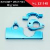 CNC metal motor mount blue upgrade part for RZHOBBY WRC9 933 531148
