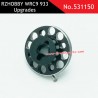 RZHOBBY WRC9 933 CNC Main Gear Mount Upgrade Part 531150, black options for RC car