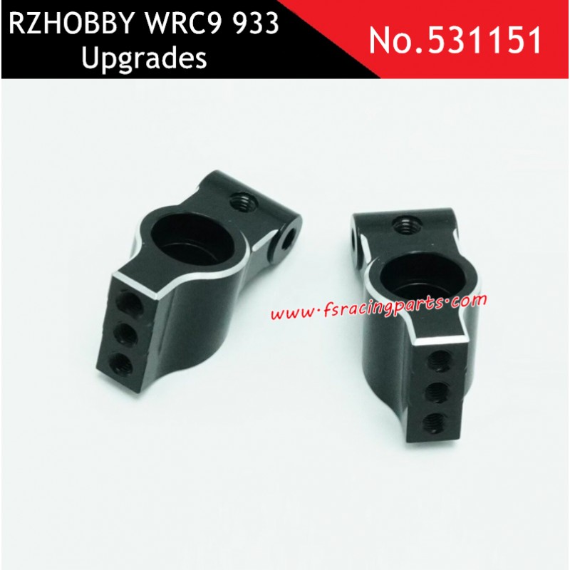 CNC Metal Rear Axle Housing Upgrade Parts Black for RZHOBBY WRC9 933 531151