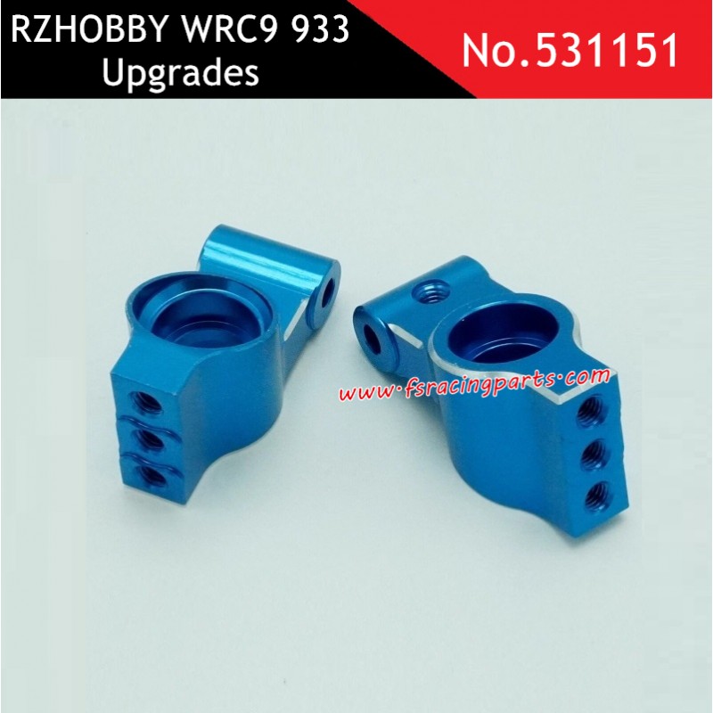 CNC Metal Rear Axle Housing Upgrade Parts Blue for RZHOBBY WRC9 933 531151