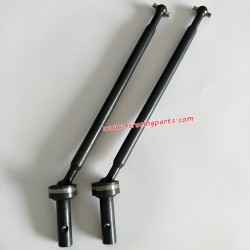 FS RACING 1/8 RC car 144mm rear CVD drive shaft, side view of upgrade drive shaft assembly