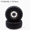 FS RACING 1/10 Scale Parts 118mm Wheel Silver
