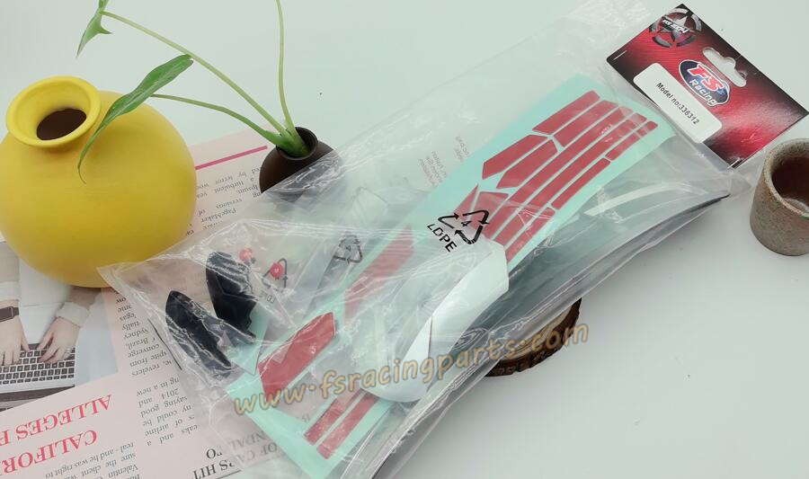 FS RACING 1/7 Scale High Speed Racing Car Parts Flat Runners Lamp Holders and Mirror Sets, FS RACING 336312