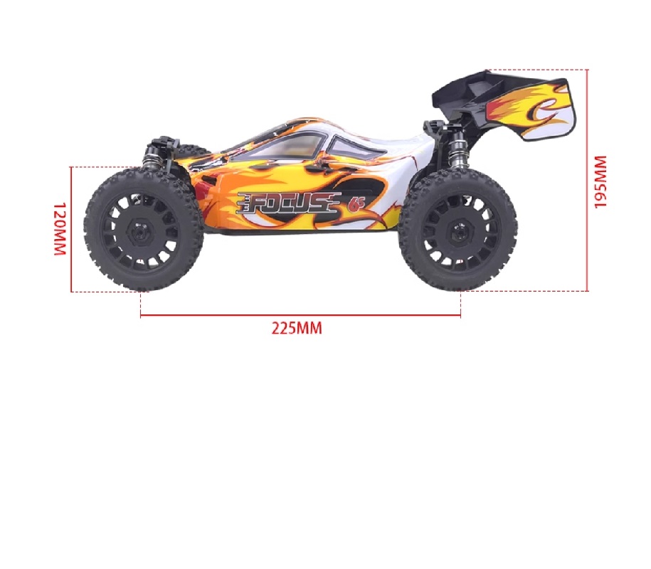 FS RACING 33651P 1/8 Scale Brushless Off-Road Vehicle 4WD RC Car Yellow